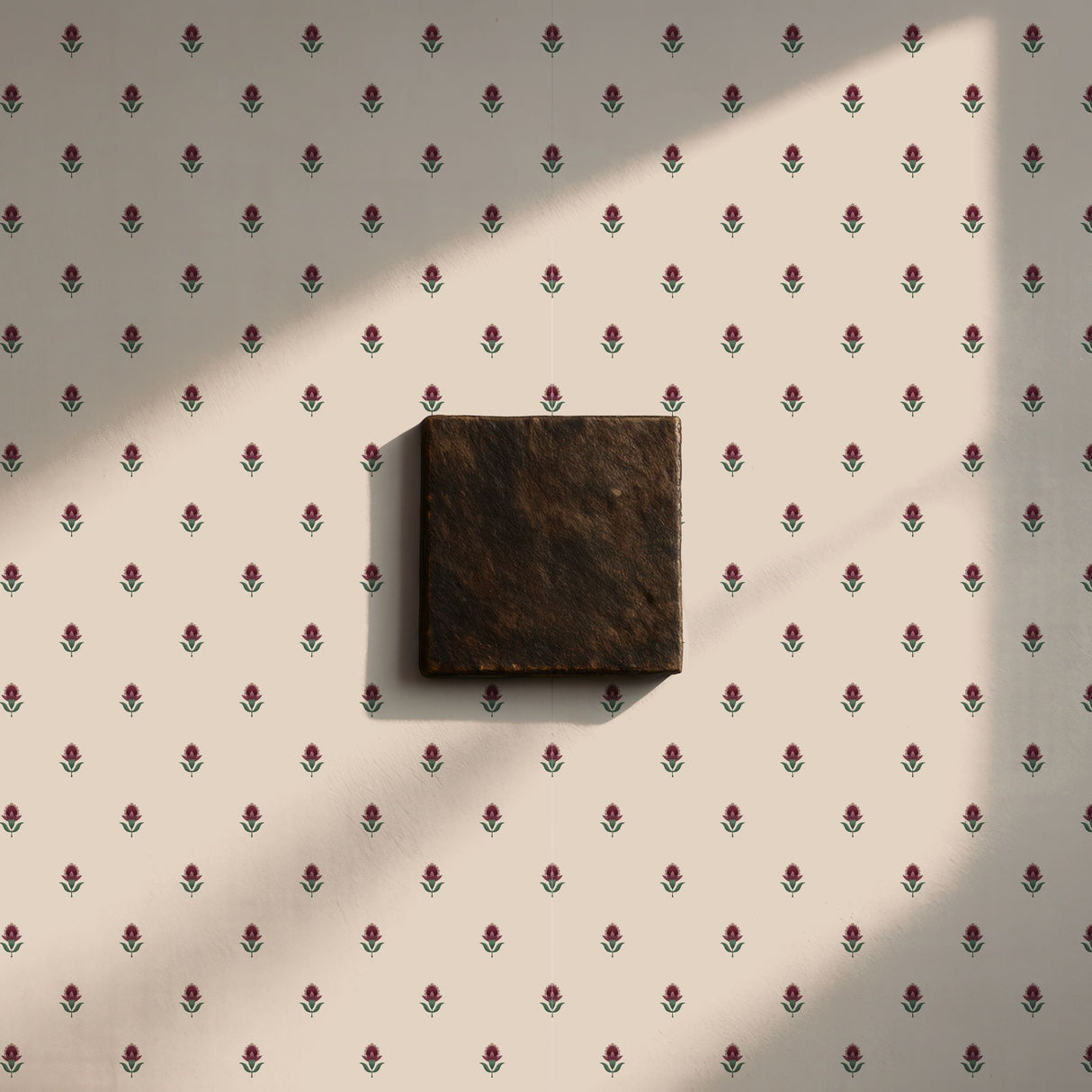 Petite Jardin | Elegant Pretty Pink & Cream Flower Wallpaper Wallpaper Sckribbles