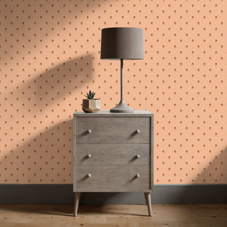Little Oak | Fun Cute Acorn Children's Room Wallpaper Wallpaper Sckribbles