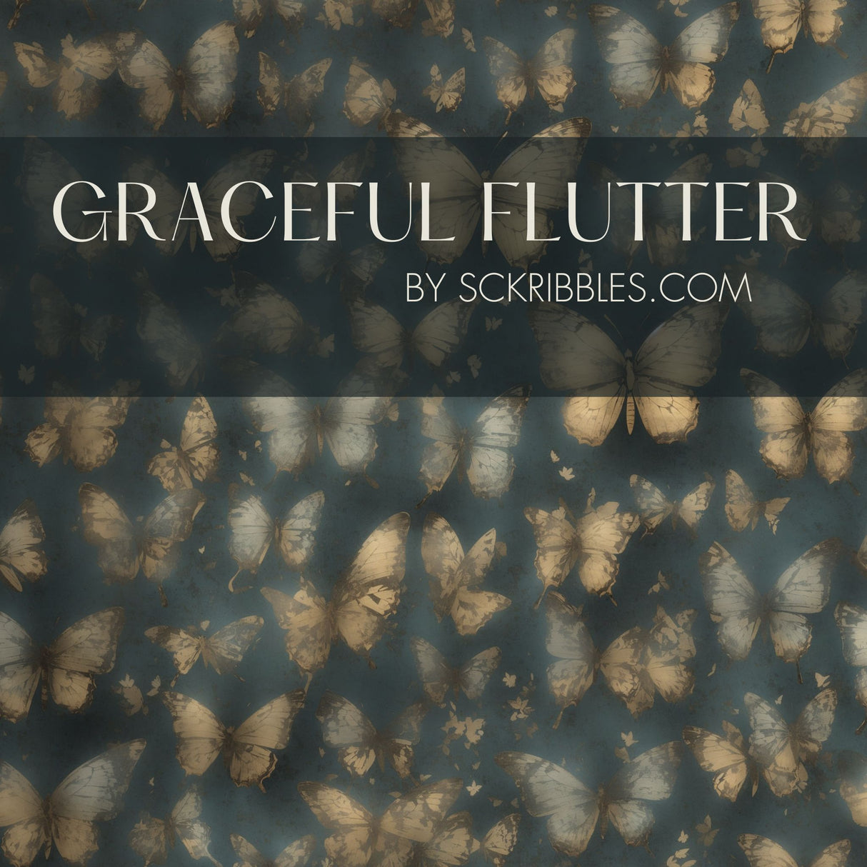 Graceful Flutter | Whimsical Nursery Butterfly Wallpaper Wallpaper Sckribbles