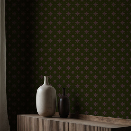 Eccentric Luxury | Unique & Colorful Timeless Damask Wallpaper Wallpaper Sckribbles