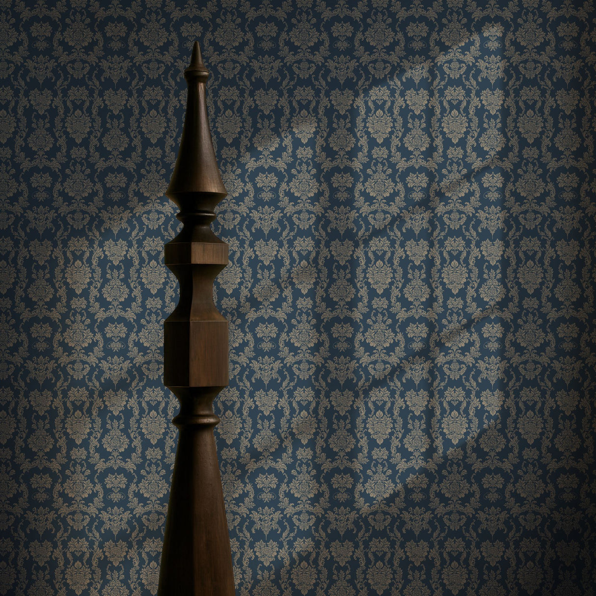 Grand Manor | Vintage Baroque European Damask Wallpaper Wallpaper Sckribbles