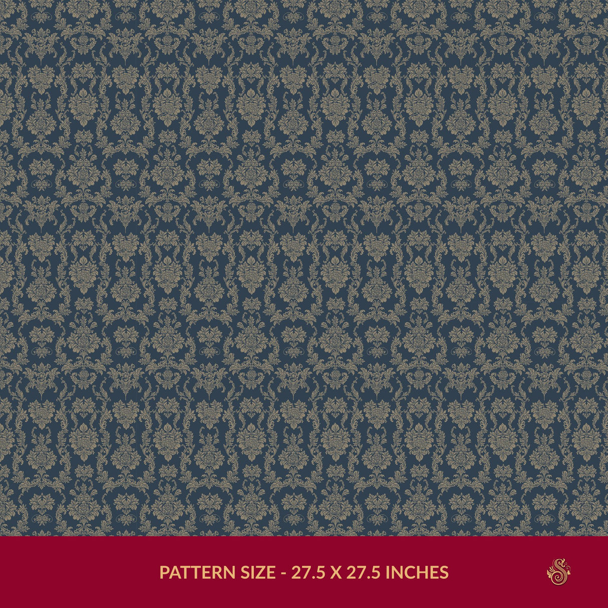 Grand Manor | Vintage Baroque European Damask Wallpaper Wallpaper Sckribbles