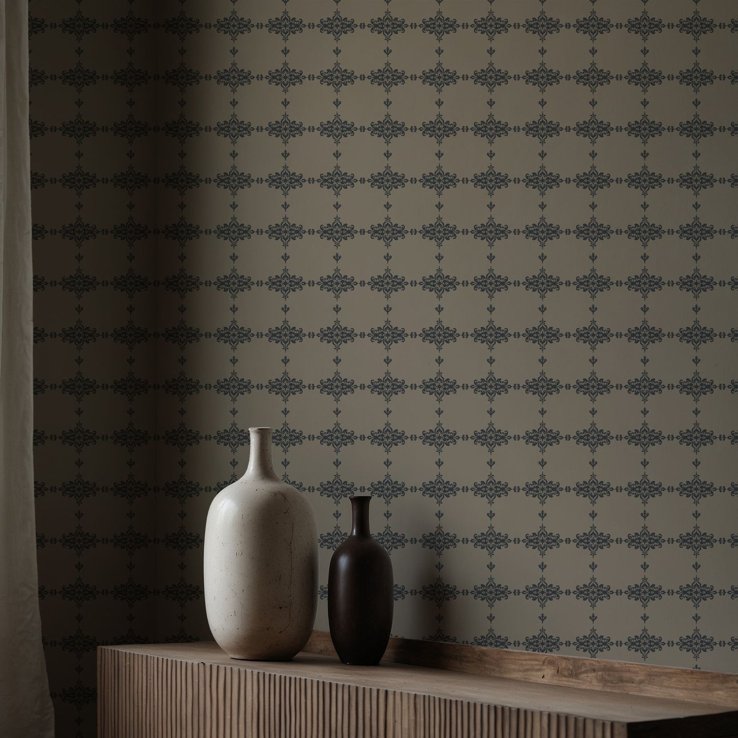 Crown Heritage | Classic French European Ornate Damask Wallpaper Wallpaper Sckribbles