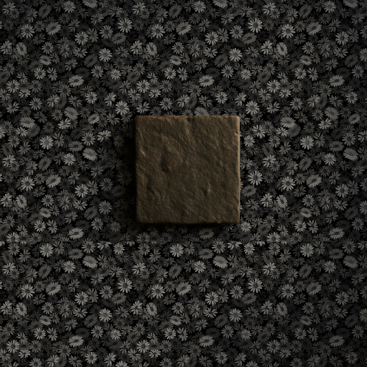 Twilight Bouquet | Dark Moody Gray Floral Wallpaper Wallpaper Sckribbles