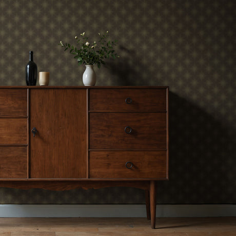 Astralis Royale | Elegant Moody Stars Art Deco Wallpaper Wallpaper Sckribbles