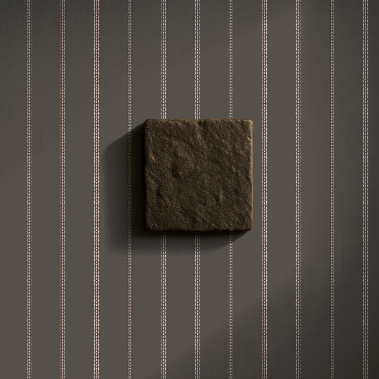 Pewter Pulse | Dark Academia Gray Elegant Vertical Striped Wallpaper Wallpaper Sckribbles