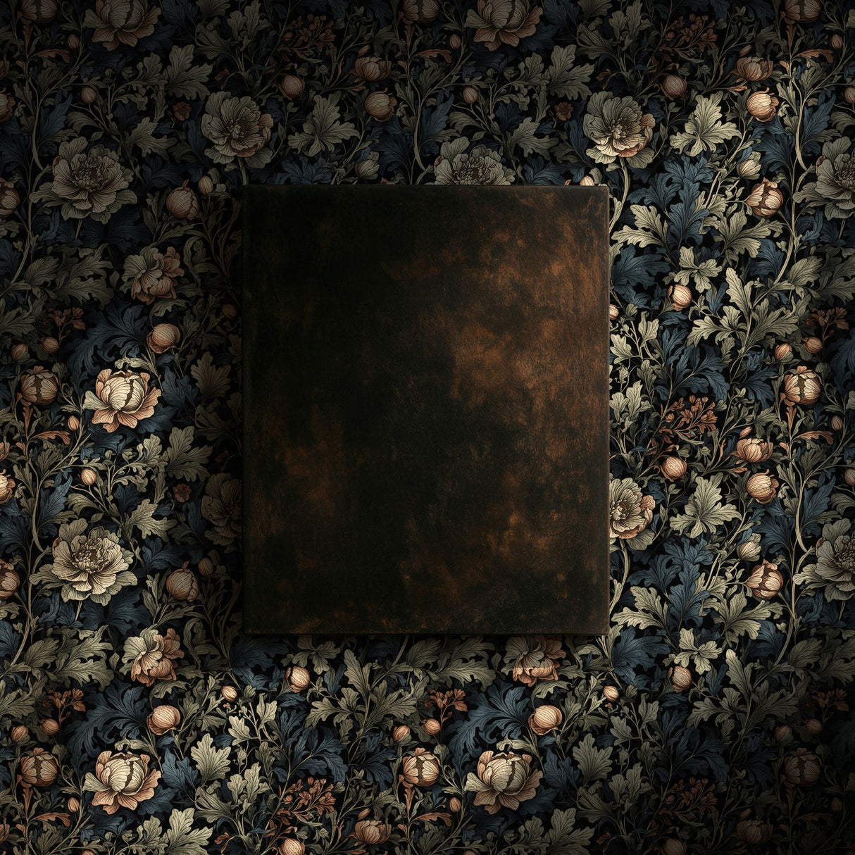 Botanical Bliss | Dark Moody Floral Garden Wallpaper Wallpaper Sckribbles