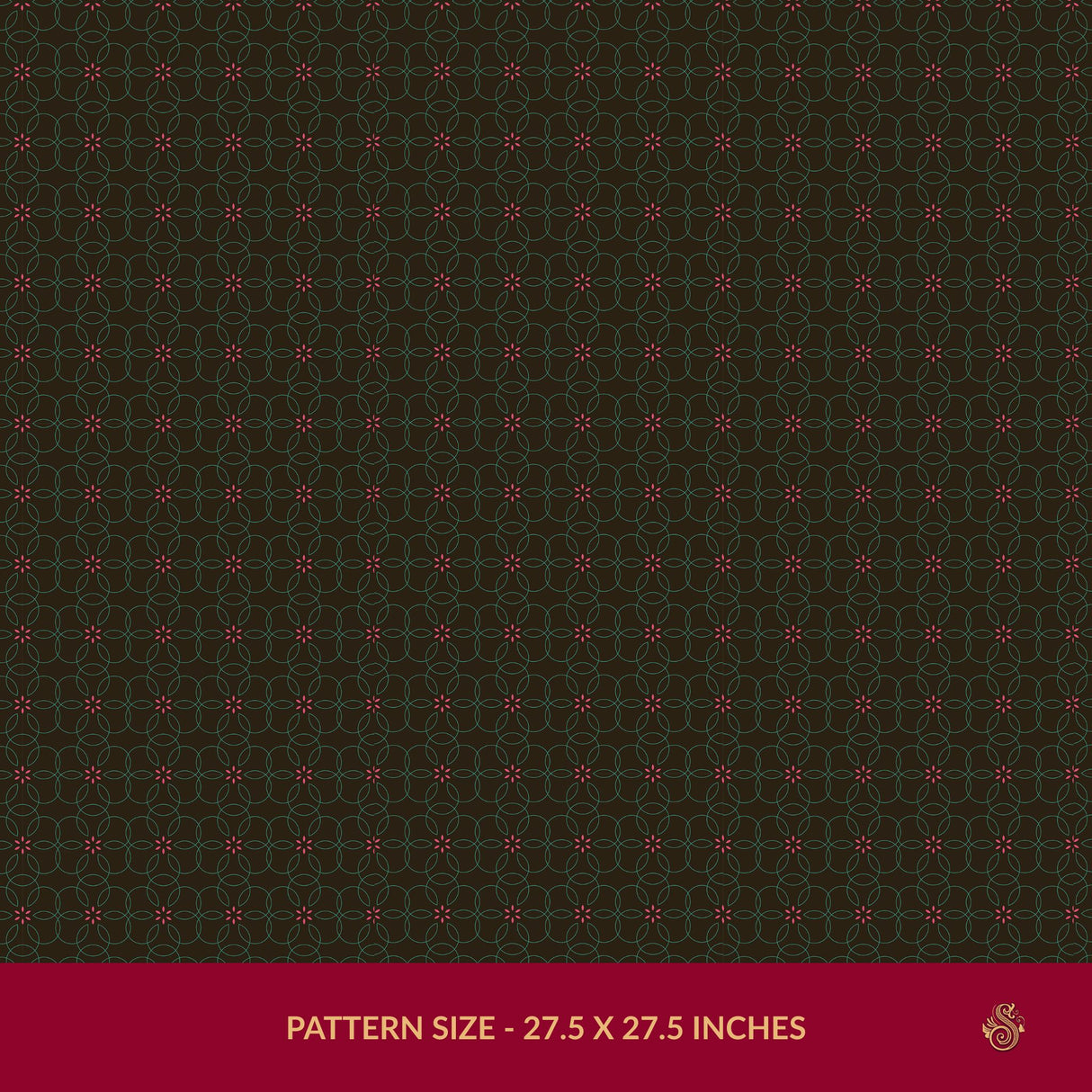 Bloomatrix | Geometrical Floral Retro Wallpaper Wallpaper Sckribbles