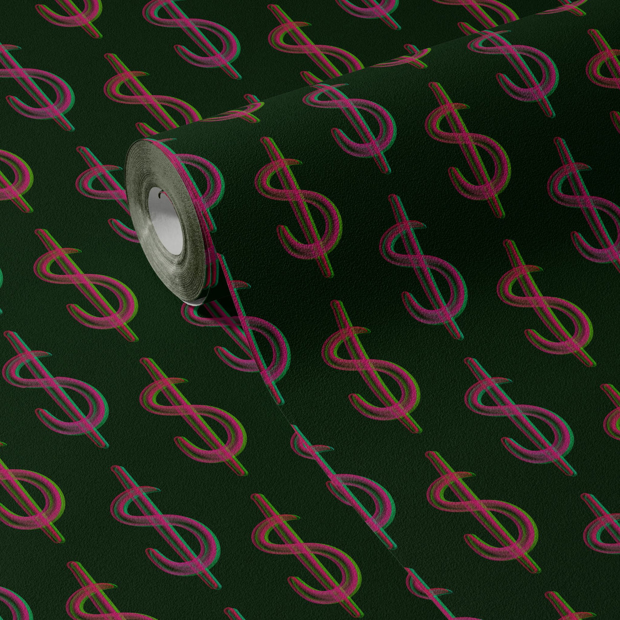 Trust Fund | Maximalist Colorful Dollar Sign Money Bubble Wallpaper Wallpaper Sckribbles