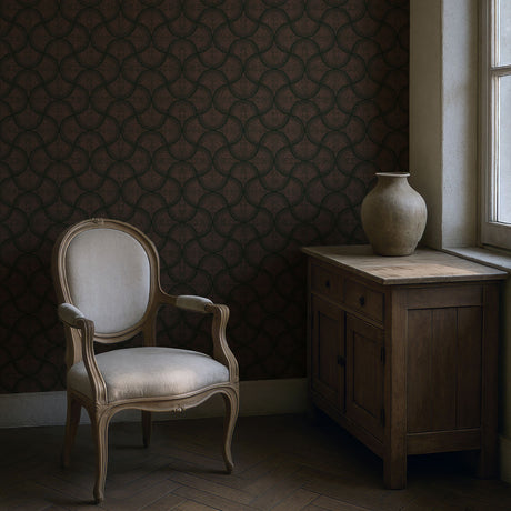 Fanform | Dark & Moody Dotted Fan Art Deco Wallpaper Wallpaper Sckribbles
