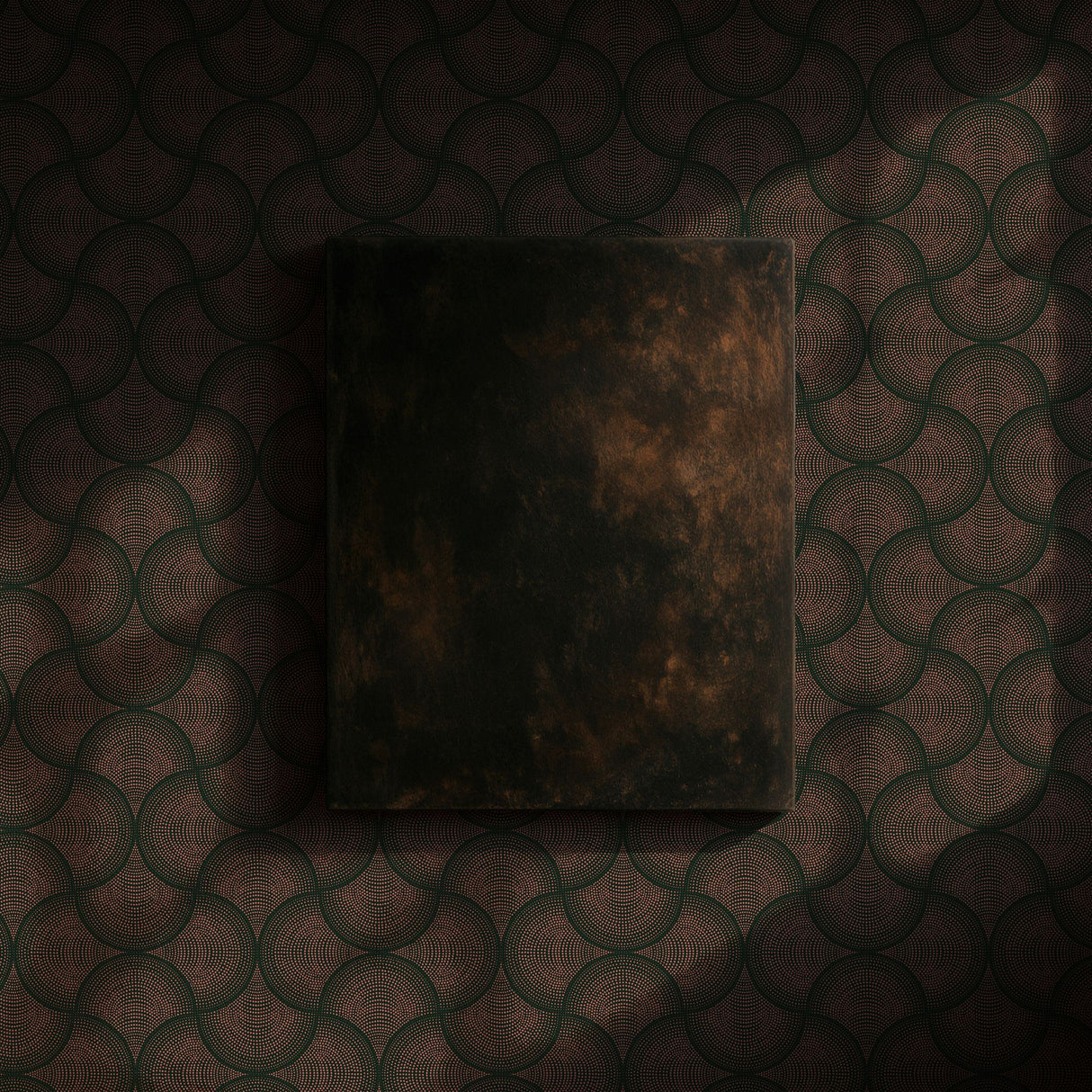 Fanform | Dark & Moody Dotted Fan Art Deco Wallpaper Wallpaper Sckribbles