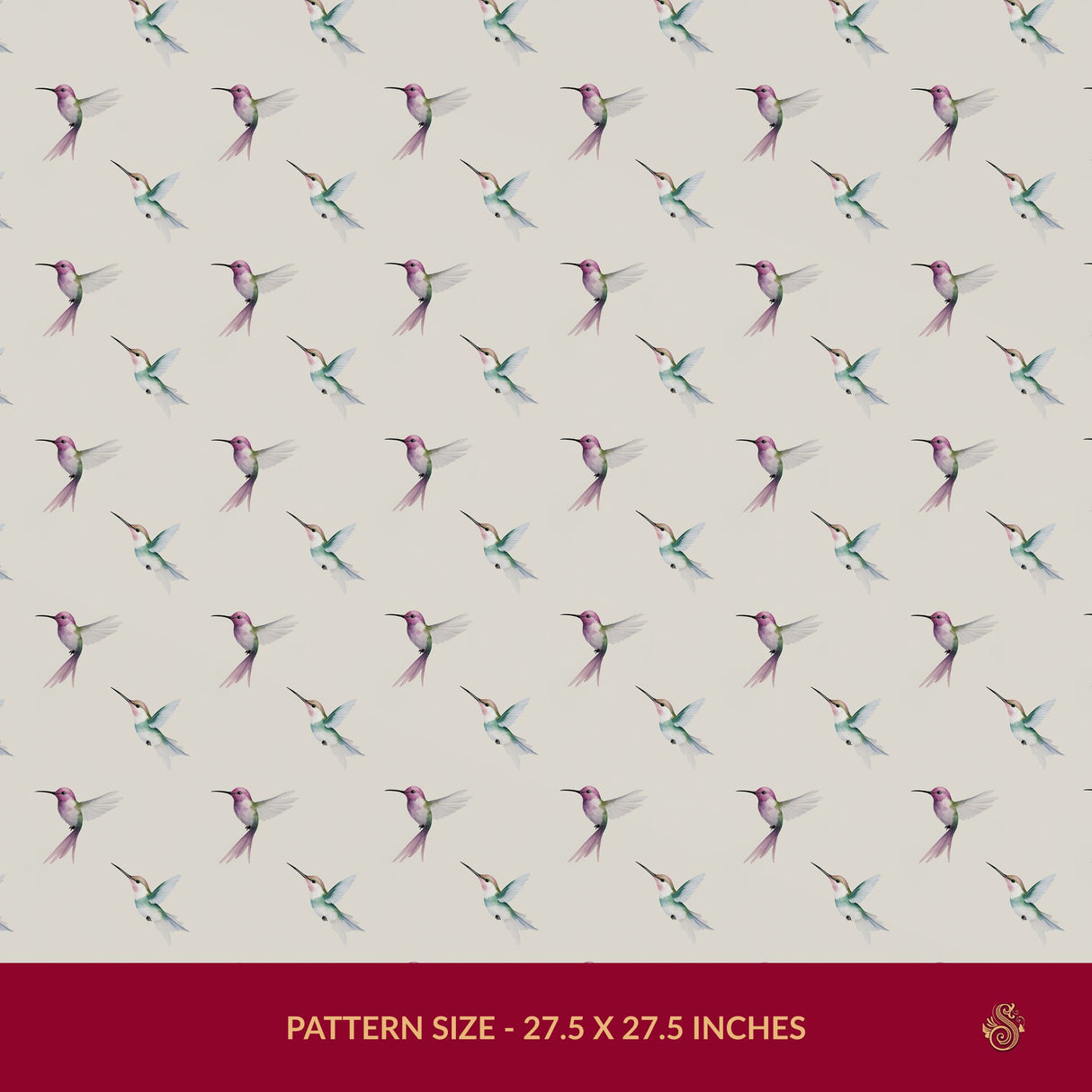 Dreamy Flight | Sweet Feminine Watercolor Hummingbird Wallpaper Wallpaper Sckribbles