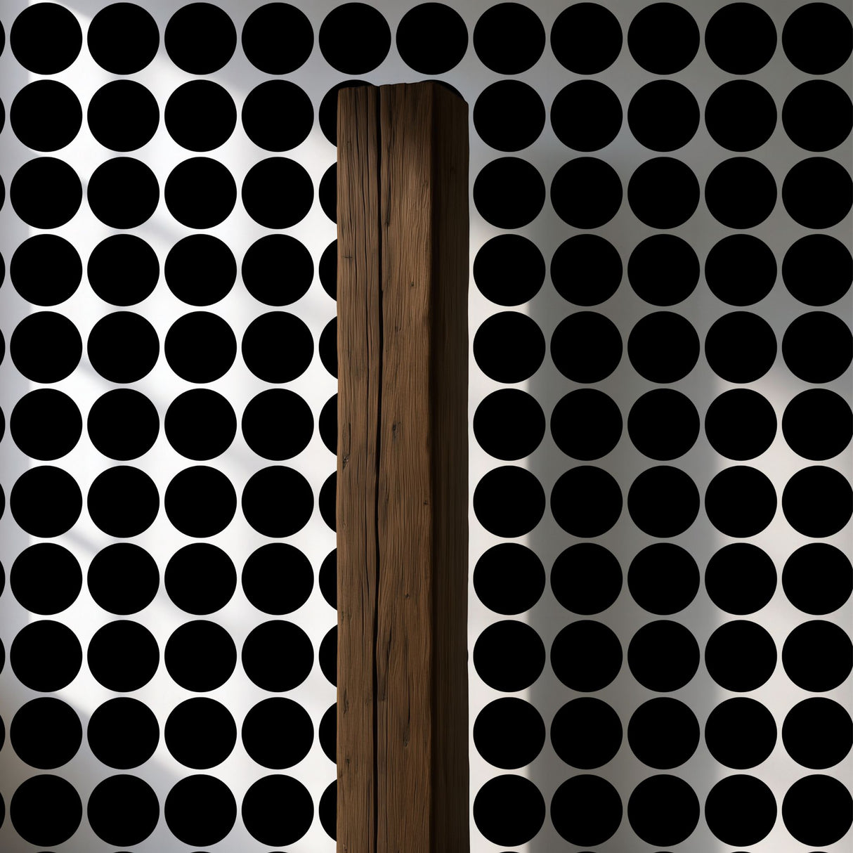 Circle Saga | Bold Black & White Geometrical Circles Wallpaper Wallpaper Sckribbles