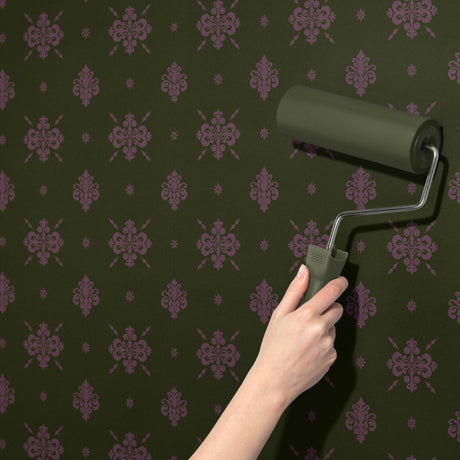 Eccentric Luxury | Unique & Colorful Timeless Damask Wallpaper Wallpaper Sckribbles