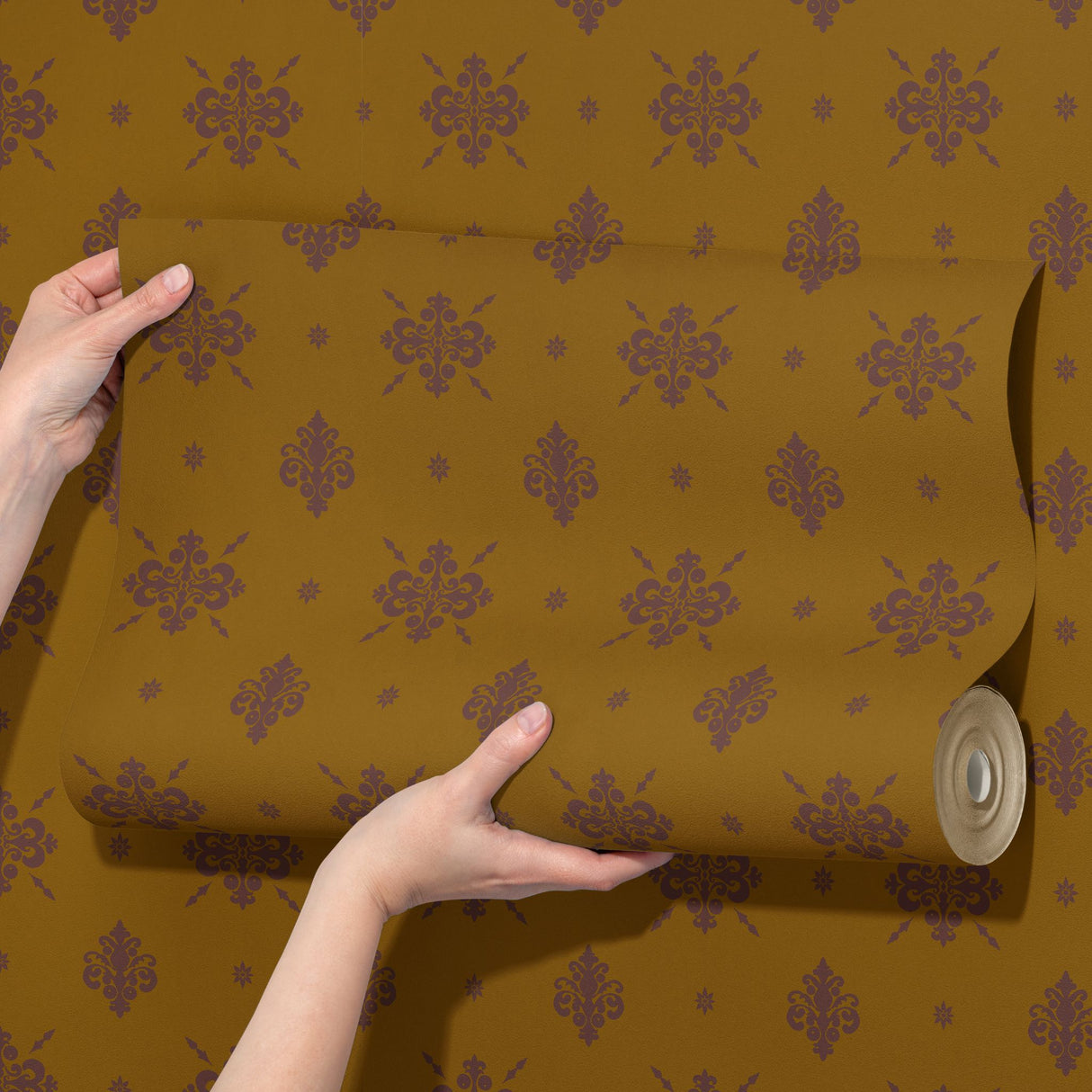 Eccentric Luxury | Unique & Colorful Timeless Damask Wallpaper Wallpaper Sckribbles