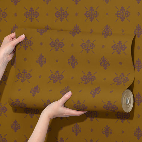 Eccentric Luxury | Unique & Colorful Timeless Damask Wallpaper Wallpaper Sckribbles