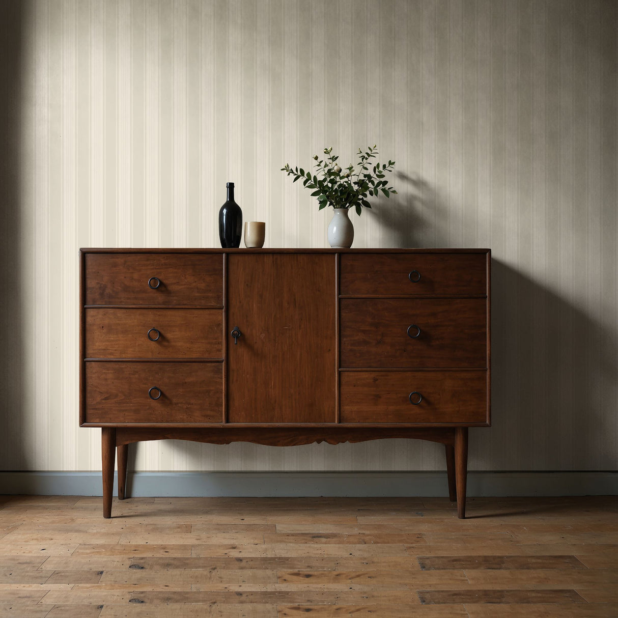 Aristocrat Stripe | Classic Timeless Elegant Traditional Pinstripe Wallpaper Wallpaper Sckribbles