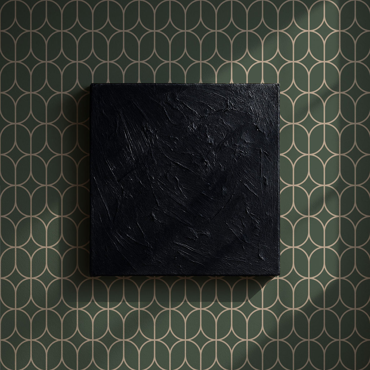 Oblong Intersect | Elegant Classic Geometrical Art Deco Wallpaper Wallpaper Sckribbles