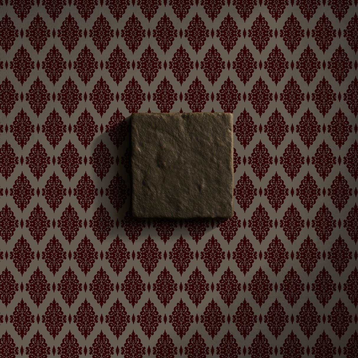 Ornate Grace | Vintage Opulent Regal Victorian Damask Wallpaper Wallpaper Sckribbles