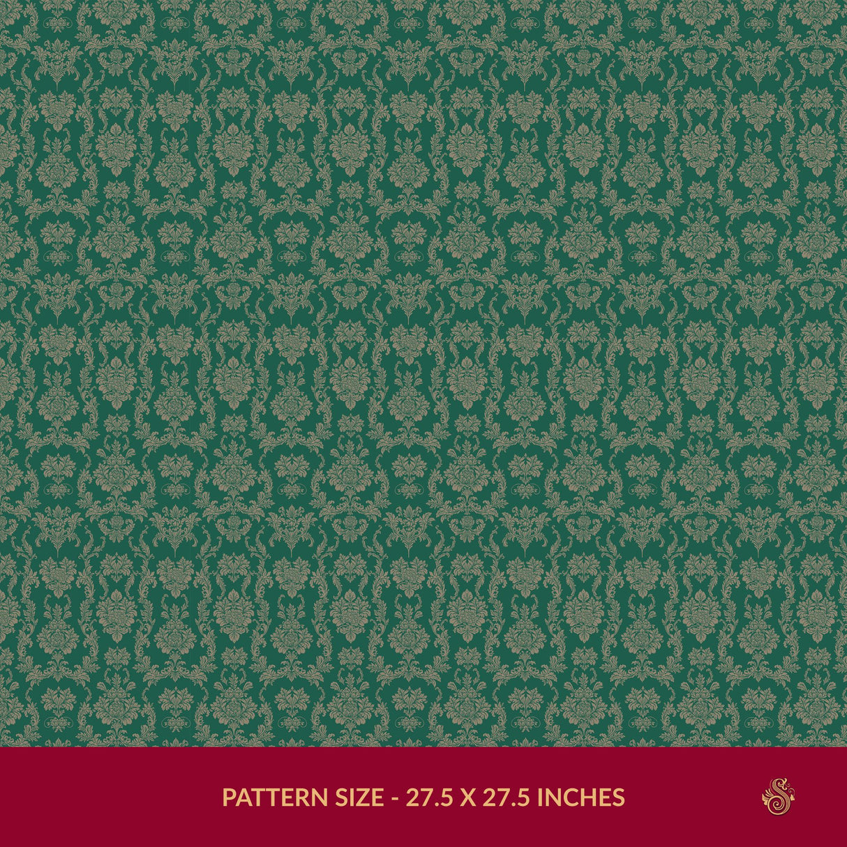 Grand Manor | Vintage Baroque European Damask Wallpaper Wallpaper Sckribbles