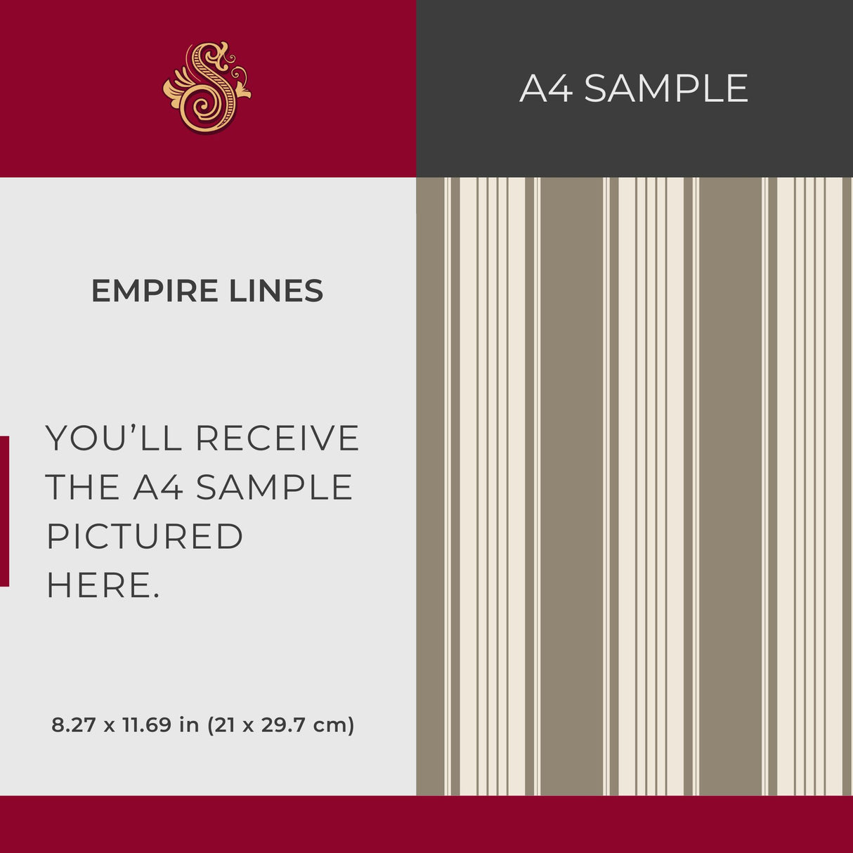 Aristocrat Stripe | Classic Timeless Elegant Traditional Pinstripe Wallpaper