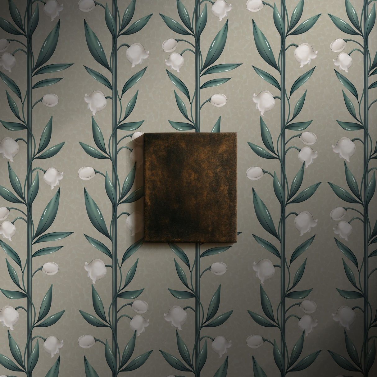 Weaving Bells | Sweet & Feminine Floral Girl's Room Wallpaper Wallpaper Sckribbles