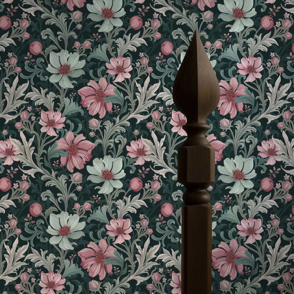 Paradise Petals | Pretty Feminine Romantic Floral Botanical Wallpaper Wallpaper Sckribbles