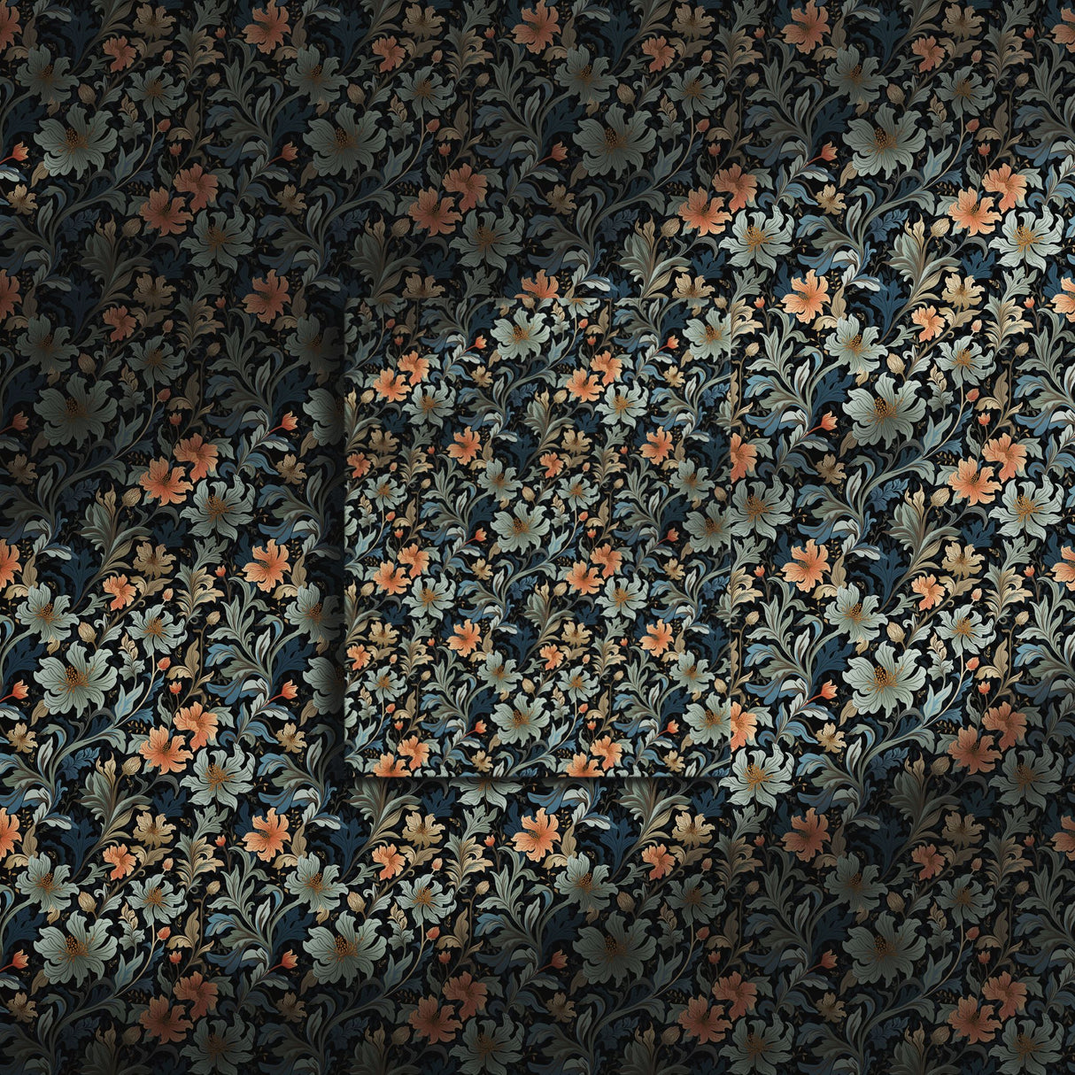 Botanic Dream | Feminine Flower Botanical Wallpaper Wallpaper Sckribbles