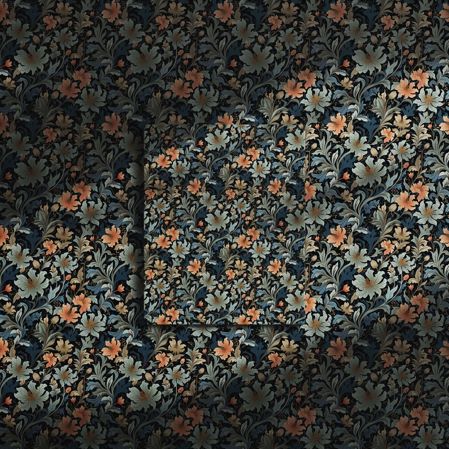 Botanic Dream | Feminine Flower Botanical Wallpaper Wallpaper Sckribbles