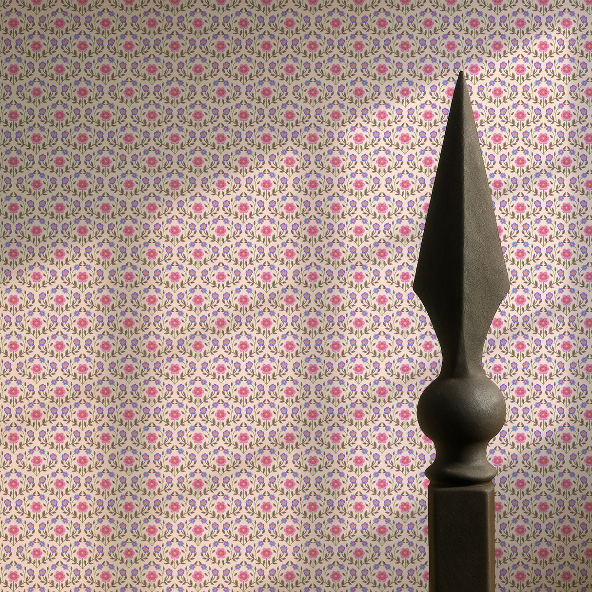 Wildflower Whimsy | Cute Pink Feminine Floral Wallpaper Wallpaper Sckribbles