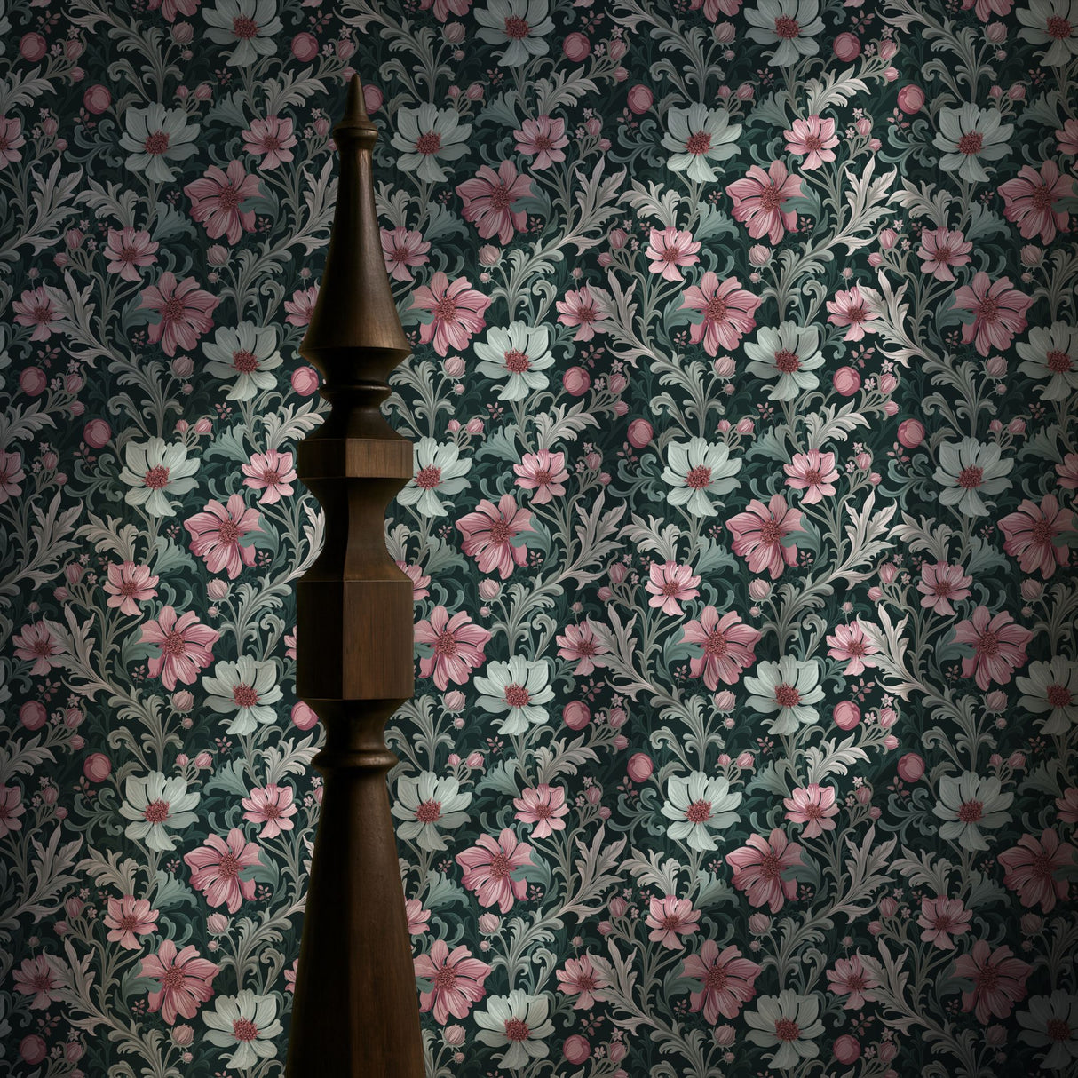 Paradise Petals | Pretty Feminine Romantic Floral Botanical Wallpaper Wallpaper Sckribbles