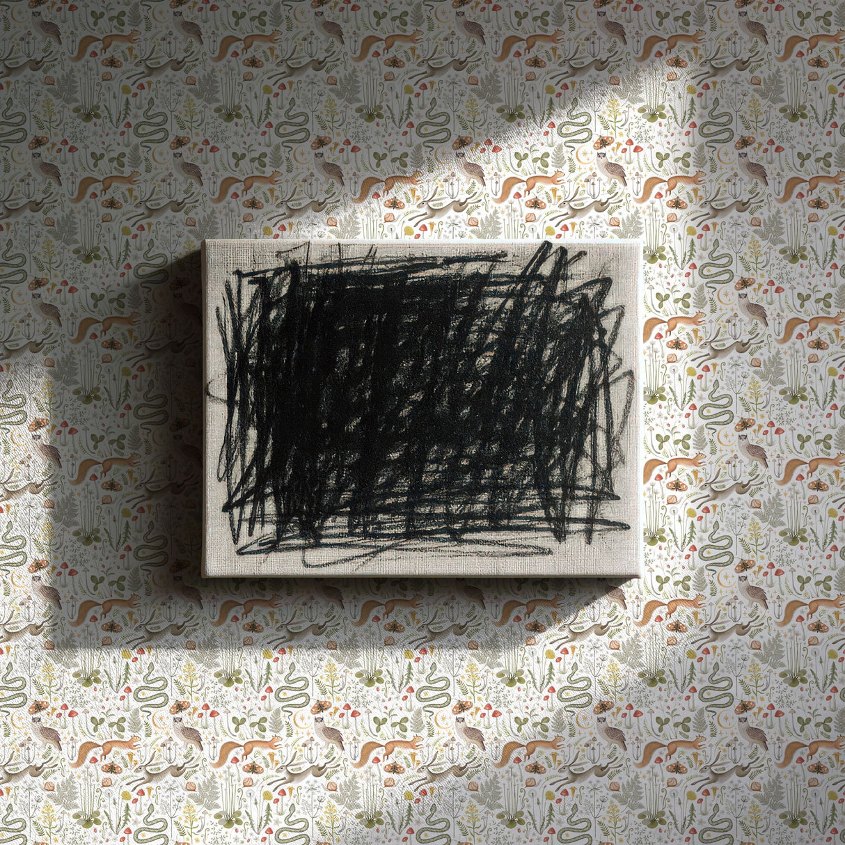 Fable Forest | Light Mythical Woodland Animal Wallpaper Wallpaper Sckribbles