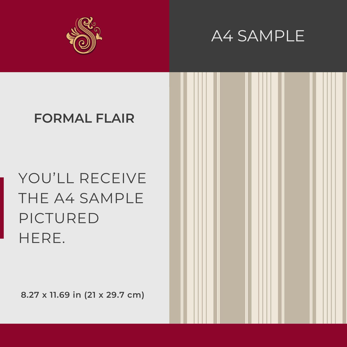 Aristocrat Stripe | Classic Timeless Elegant Traditional Pinstripe Wallpaper