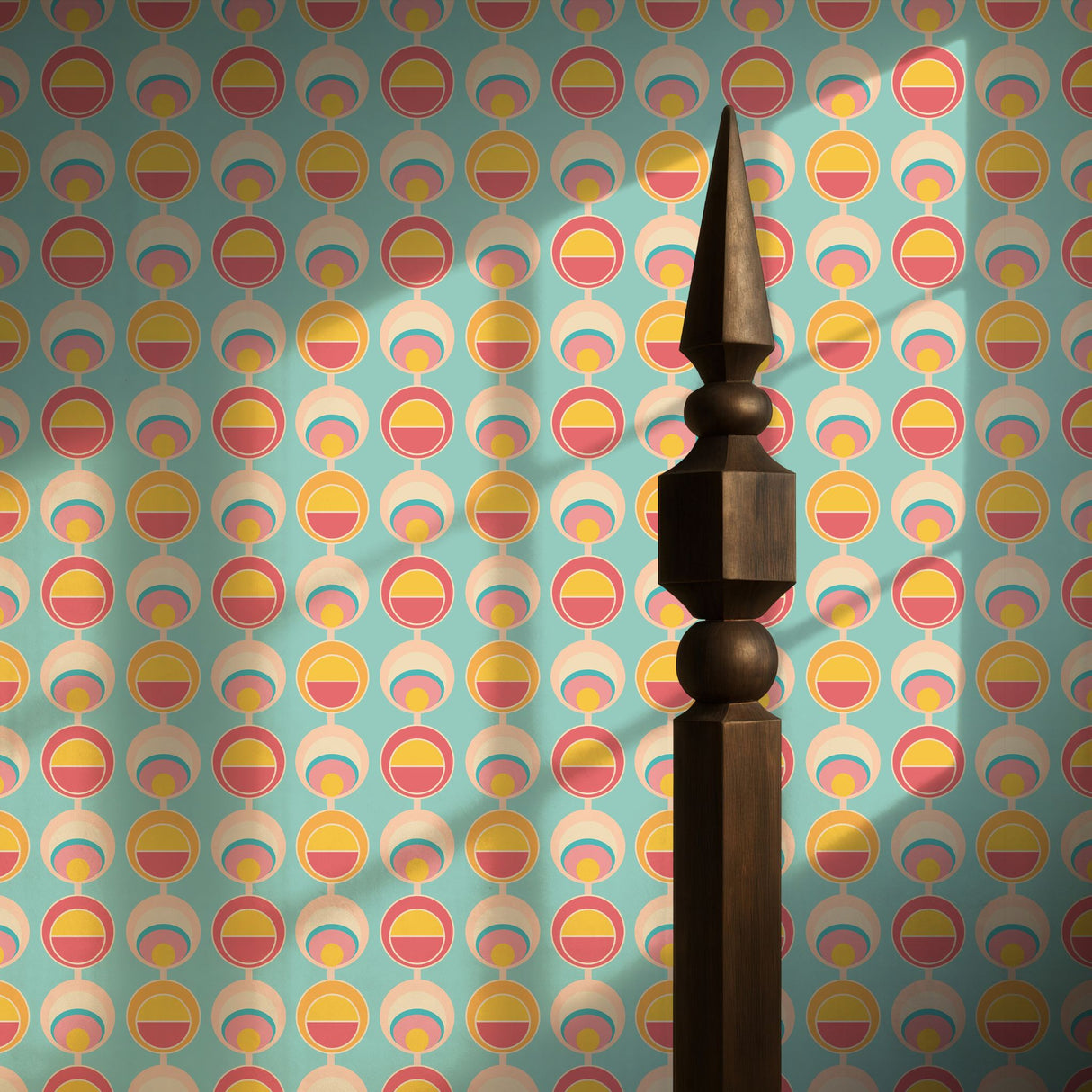 Sweet 70s | Cute Fun Pastel Circles 1970s Wallpaper Wallpaper Sckribbles