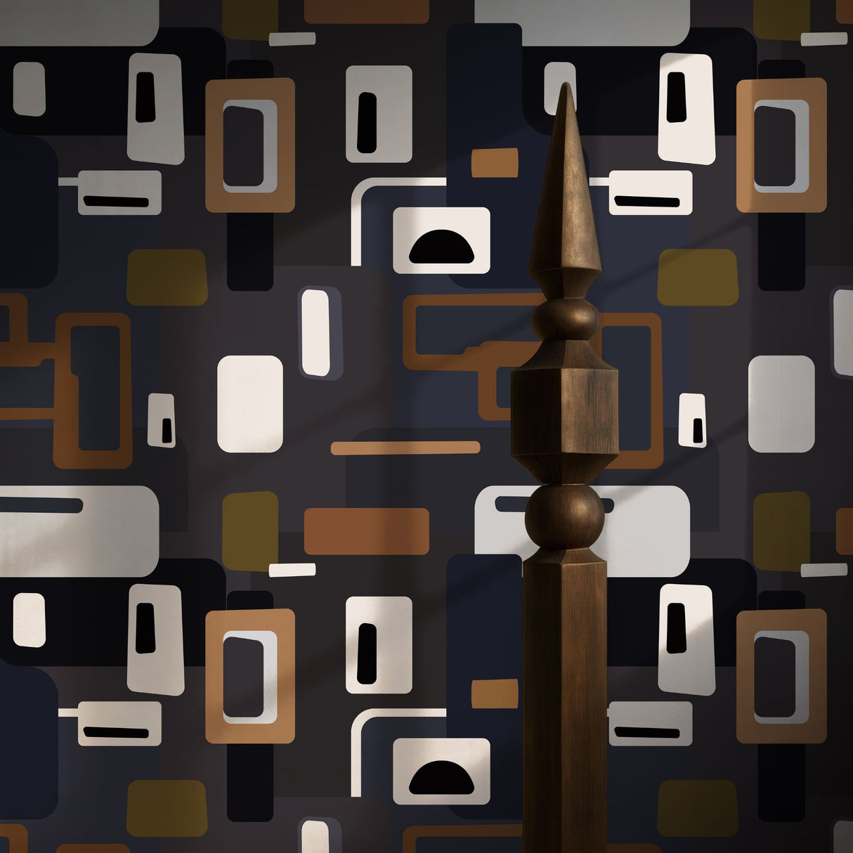 Mellow Pop | Groovy Mid-Century Modern 1970s Wallpaper Wallpaper Sckribbles