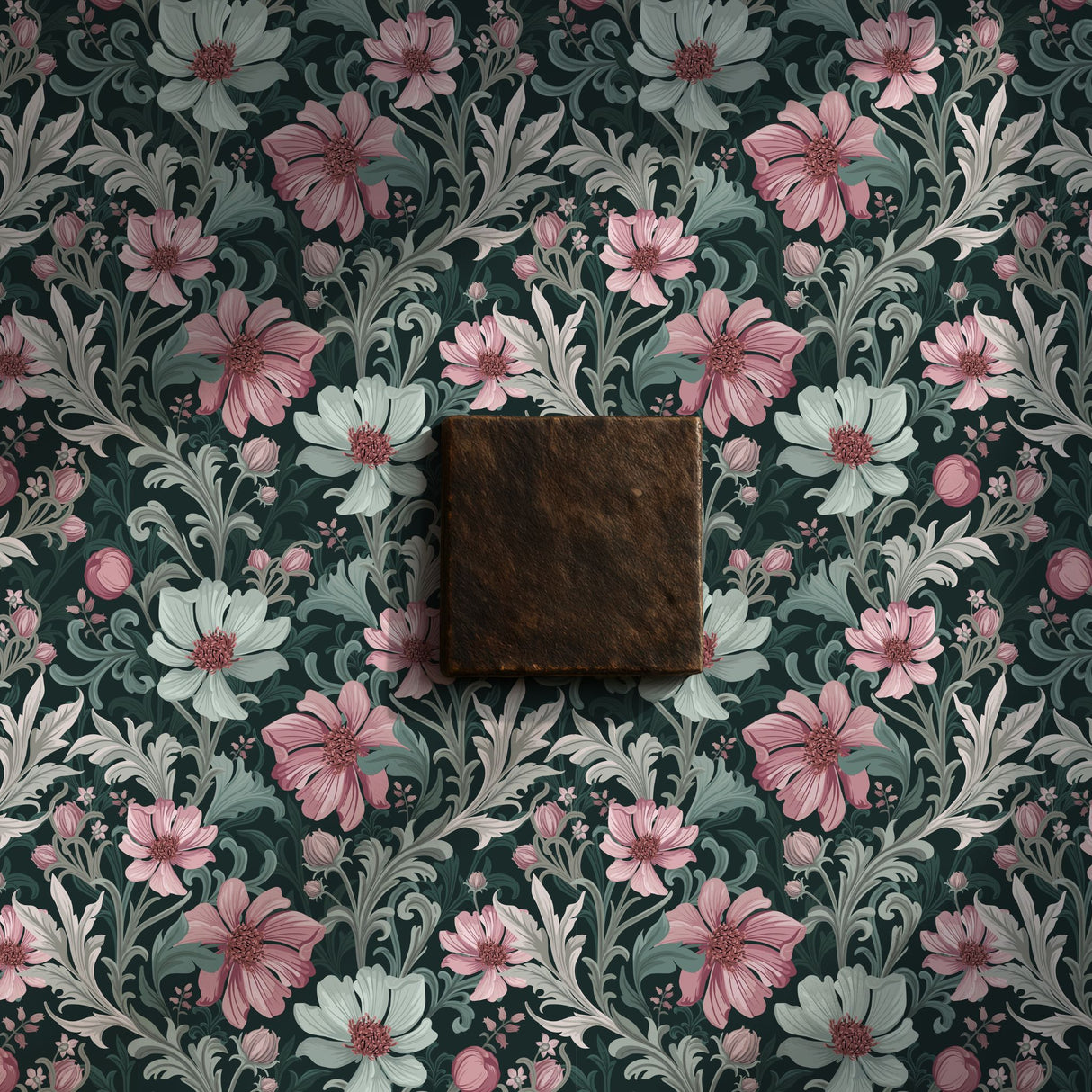 Paradise Petals | Pretty Feminine Romantic Floral Botanical Wallpaper Wallpaper Sckribbles