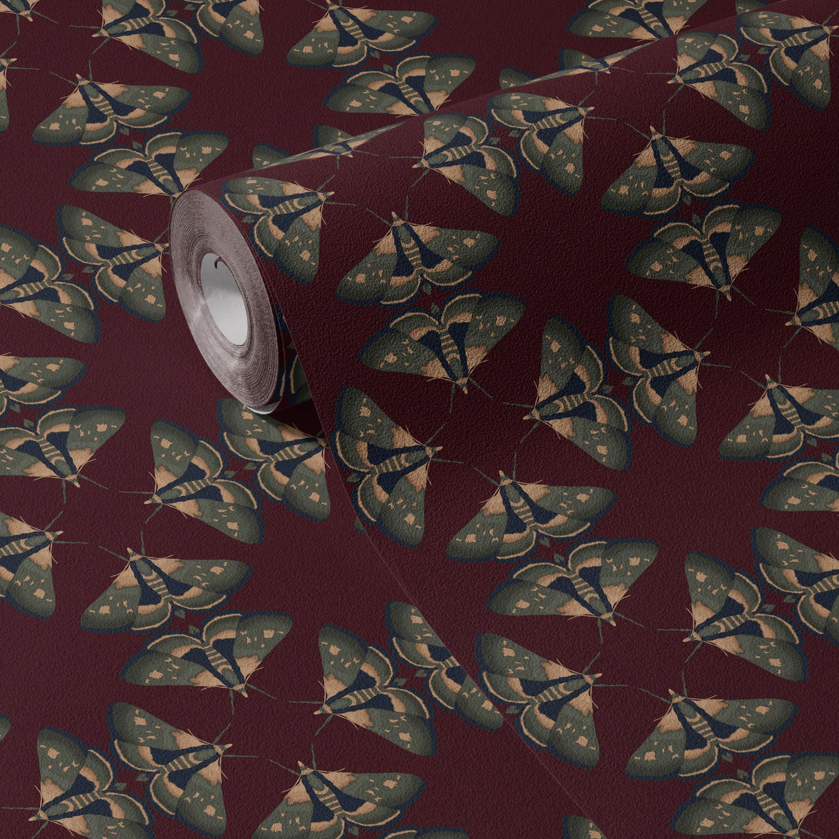 Moth Matrix | Moody Dark Academia Geometrical Moth Wallpaper Wallpaper Sckribbles