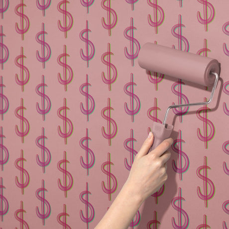 Trust Fund | Maximalist Colorful Dollar Sign Money Bubble Wallpaper Wallpaper Sckribbles