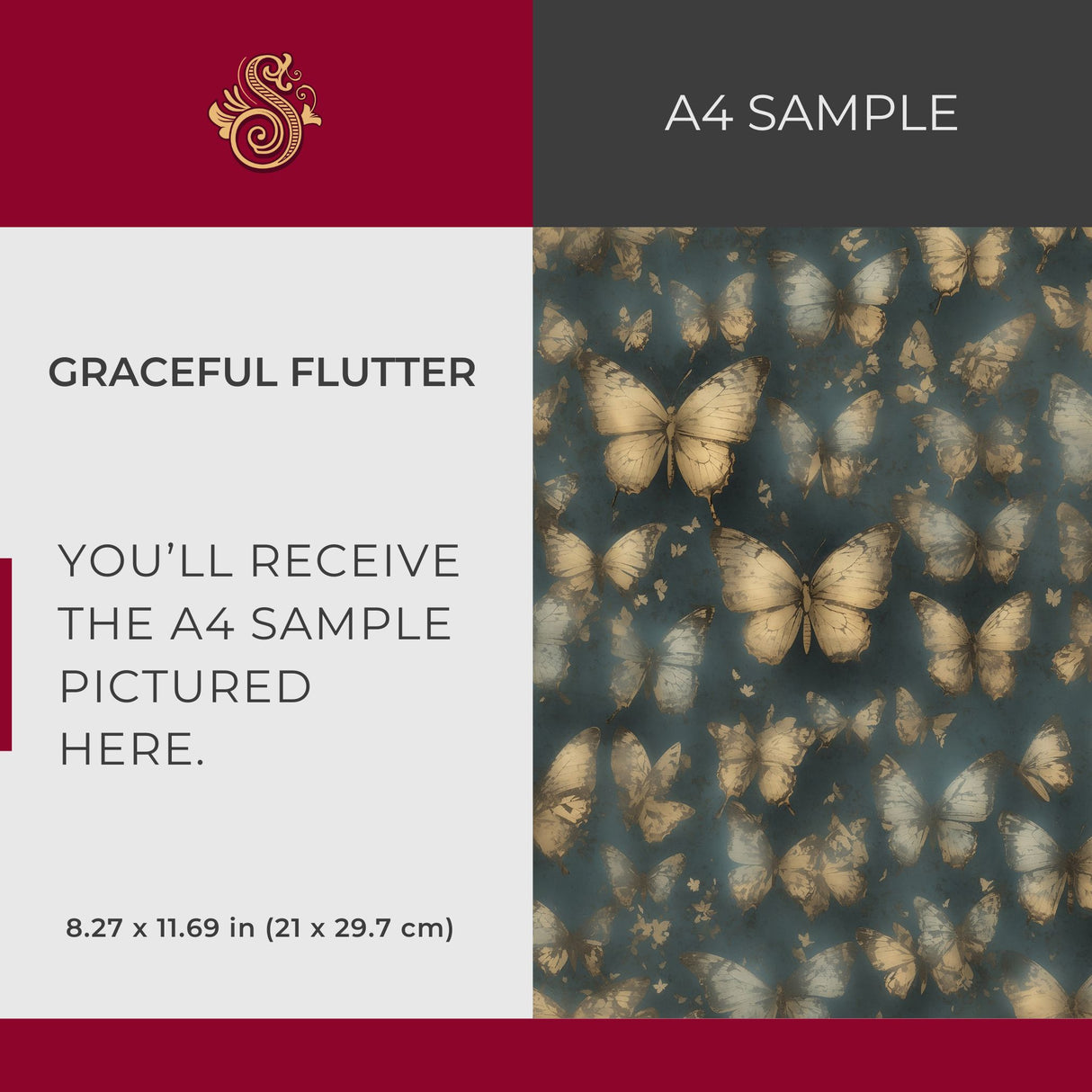 Graceful Flutter | Whimsical Nursery Butterfly Wallpaper