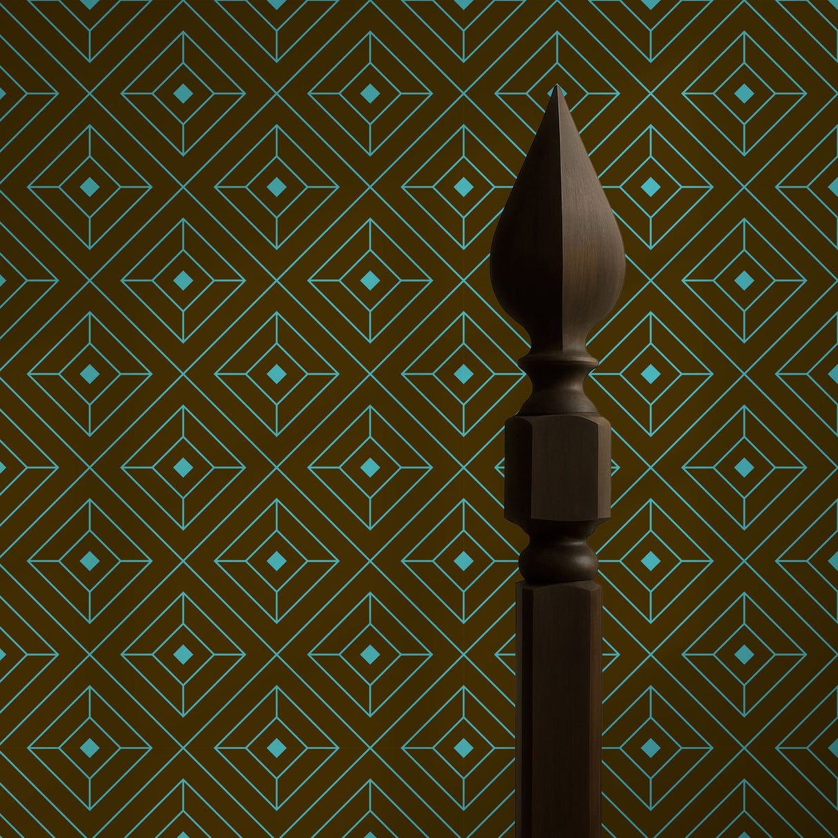 Square Affair | Glamorous & Bold Luxury Art Deco Wallpaper Wallpaper Sckribbles