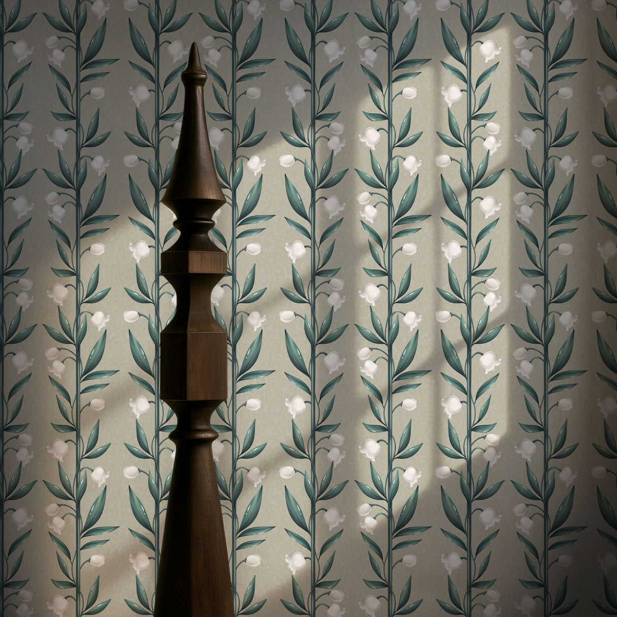 Weaving Bells | Sweet & Feminine Floral Girl's Room Wallpaper Wallpaper Sckribbles Legacy Traditional - (Non-Woven) Legacy Roll - 28" × 33 ft (71 cm × 10 m) Eloise