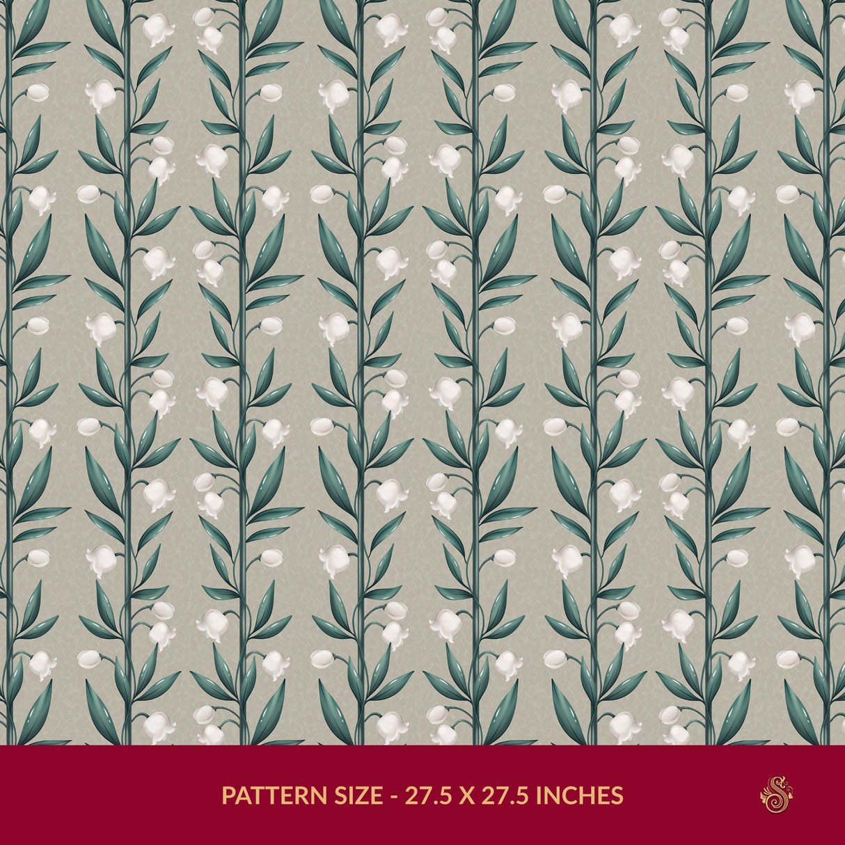 Weaving Bells | Sweet & Feminine Floral Girl's Room Wallpaper Wallpaper Sckribbles