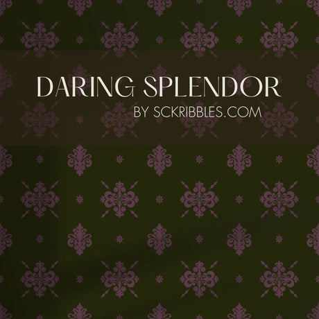 Eccentric Luxury | Unique & Colorful Timeless Damask Wallpaper Wallpaper Sckribbles Traditional - (Non-Woven) Sample 14'' x 14'' / 35 x 35 cm Daring Splendor