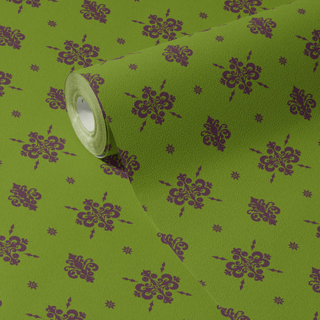 Eccentric Luxury | Unique & Colorful Timeless Damask Wallpaper Wallpaper Sckribbles