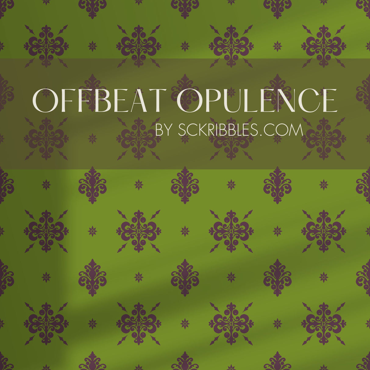 Eccentric Luxury | Unique & Colorful Timeless Damask Wallpaper Wallpaper Sckribbles Traditional - (Non-Woven) Sample 14'' x 14'' / 35 x 35 cm Offbeat Opulence