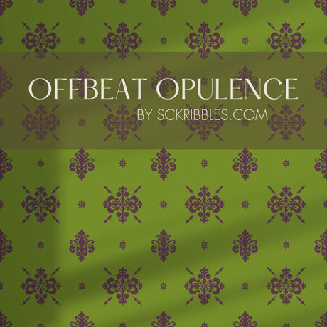 Eccentric Luxury | Unique & Colorful Timeless Damask Wallpaper Wallpaper Sckribbles Traditional - (Non-Woven) Sample 14'' x 14'' / 35 x 35 cm Offbeat Opulence