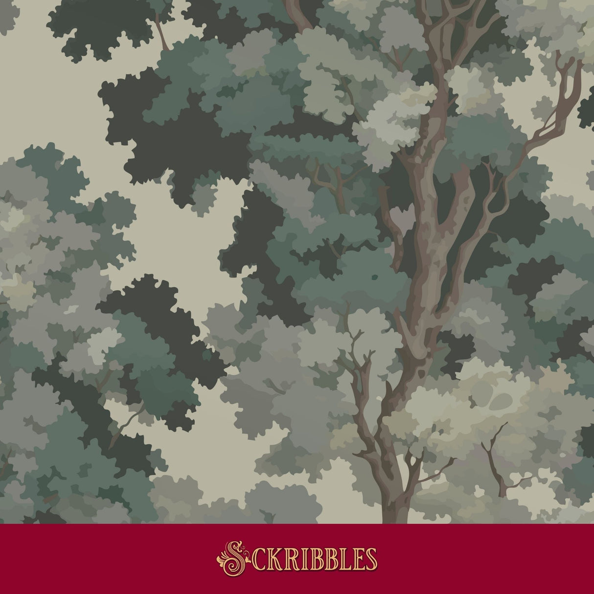 Green trees wallpaper.