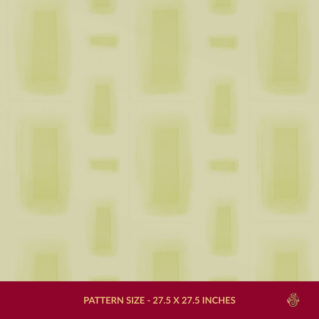 Geo Drift | Contemporary Abstract Geometrical Brick Shapes Wallpaper Wallpaper Sckribbles Signature - Premium Non-Woven Roll - 27.5 in x 32.8 ft (70 cm × 10 m) Lime Matrix