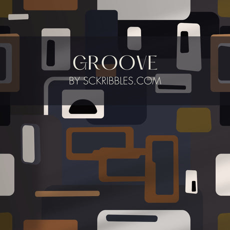 Mellow Pop | Groovy Mid-Century Modern 1970s Wallpaper Wallpaper Sckribbles