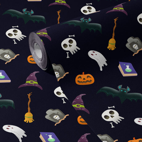 Wicked Whimsy | Dark Moody Halloween Holiday Wallpaper Wallpaper Sckribbles